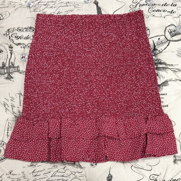 SAGE THE LABEL Strawberry Field Smocked Skirt - Picture 5 of 7